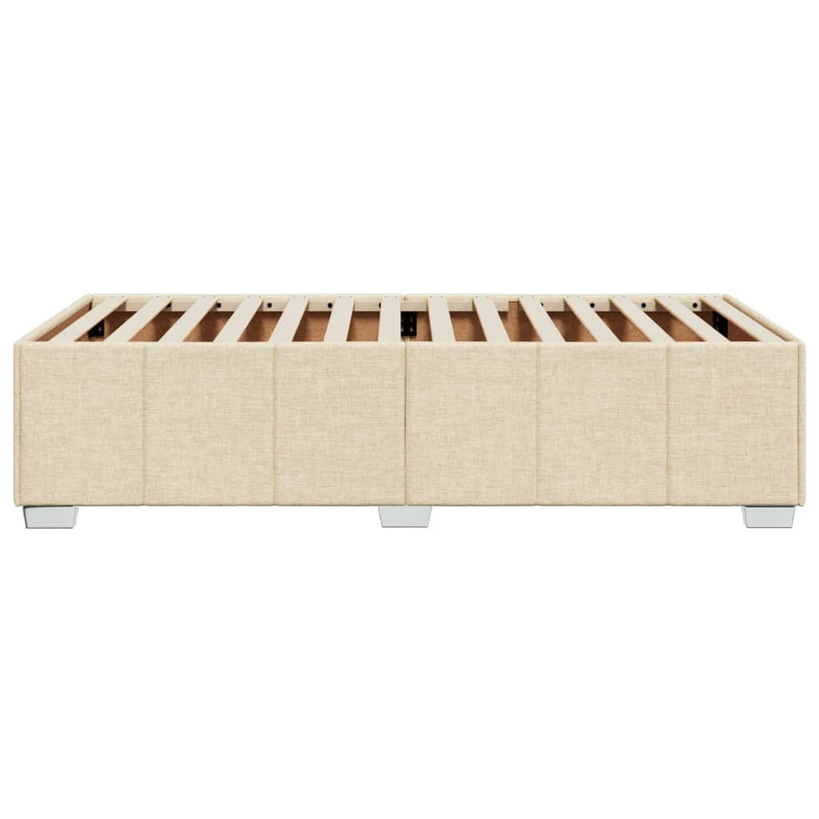 Bedframe stof crème 80x200 cm