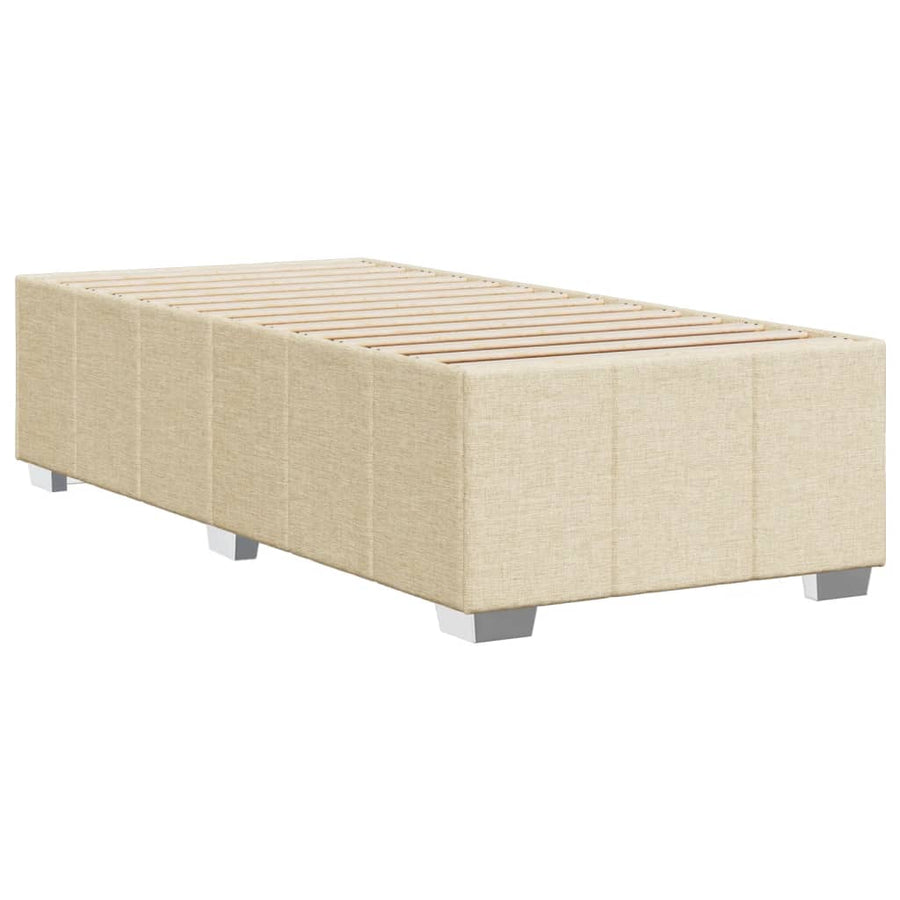 Bedframe stof crème 80x200 cm