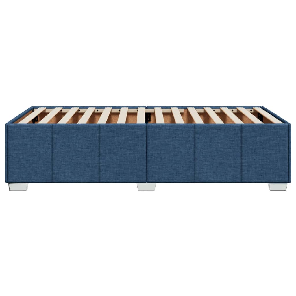 Bedframe zonder matras 80x200 cm stof blauw