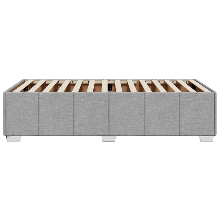 Bedframe stof lichtgrijs 90x190 cm