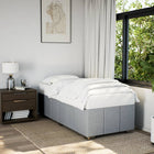 Bedframe 90x190 cm stof lichtgrijs