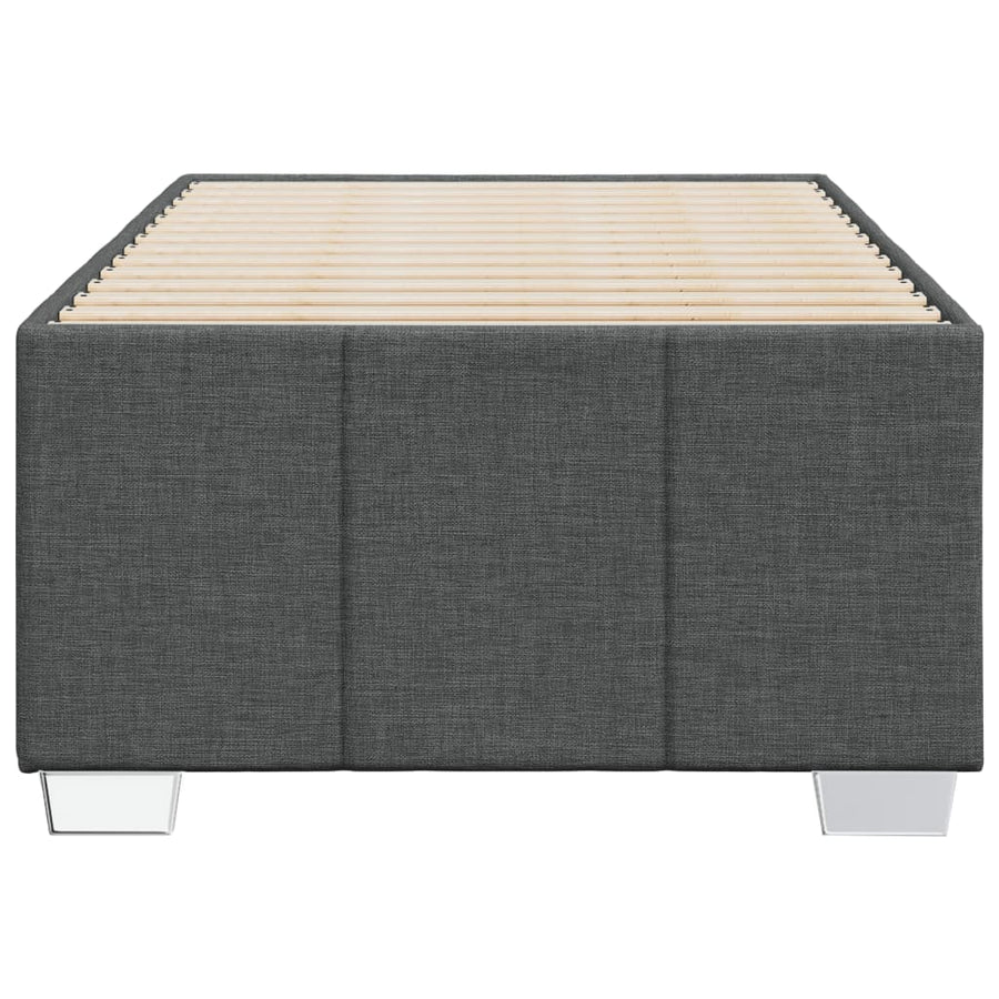 Bedframe stof donkergrijs 90x190 cm