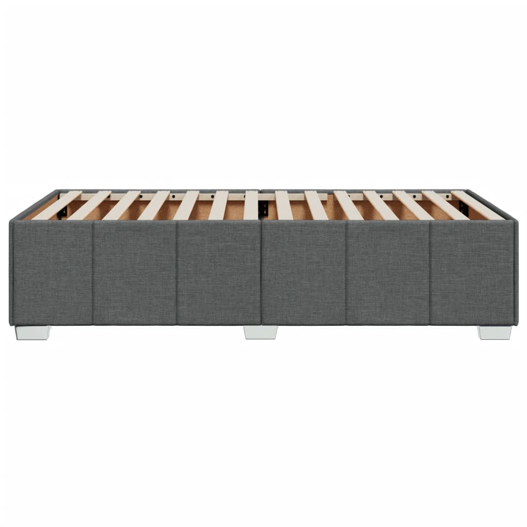 Bedframe stof donkergrijs 90x190 cm