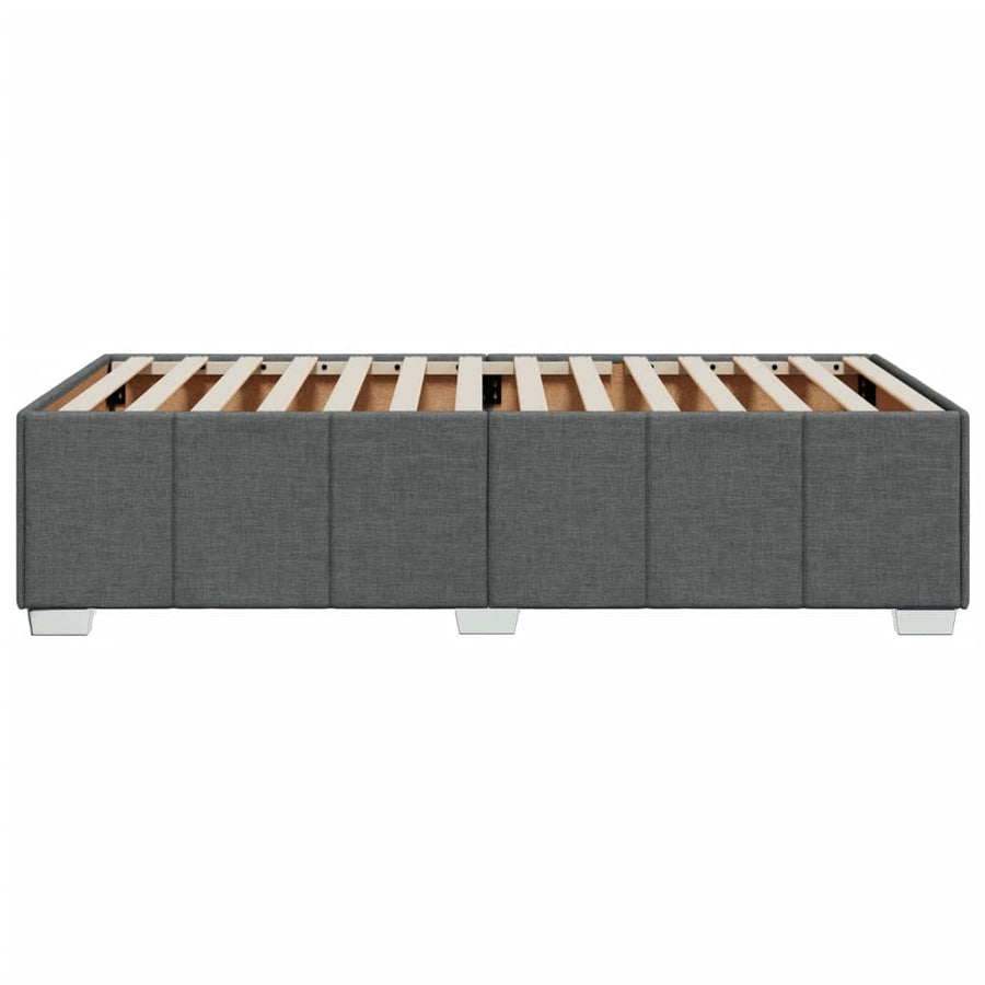 Bedframe stof donkergrijs 90x190 cm
