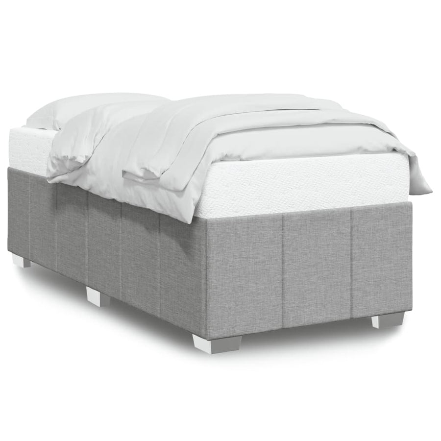Bedframe stof lichtgrijs 90x200 cm