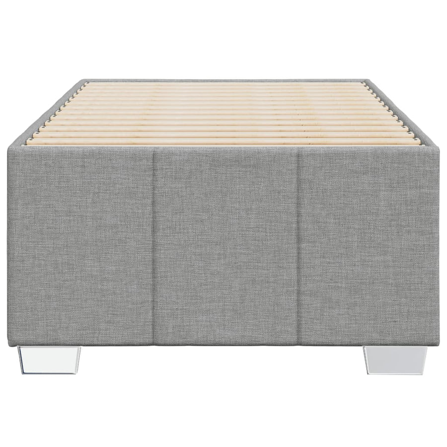 Bedframe stof lichtgrijs 90x200 cm