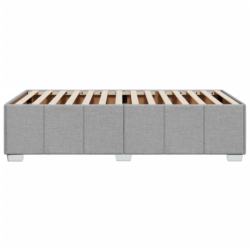 Bedframe stof lichtgrijs 90x200 cm
