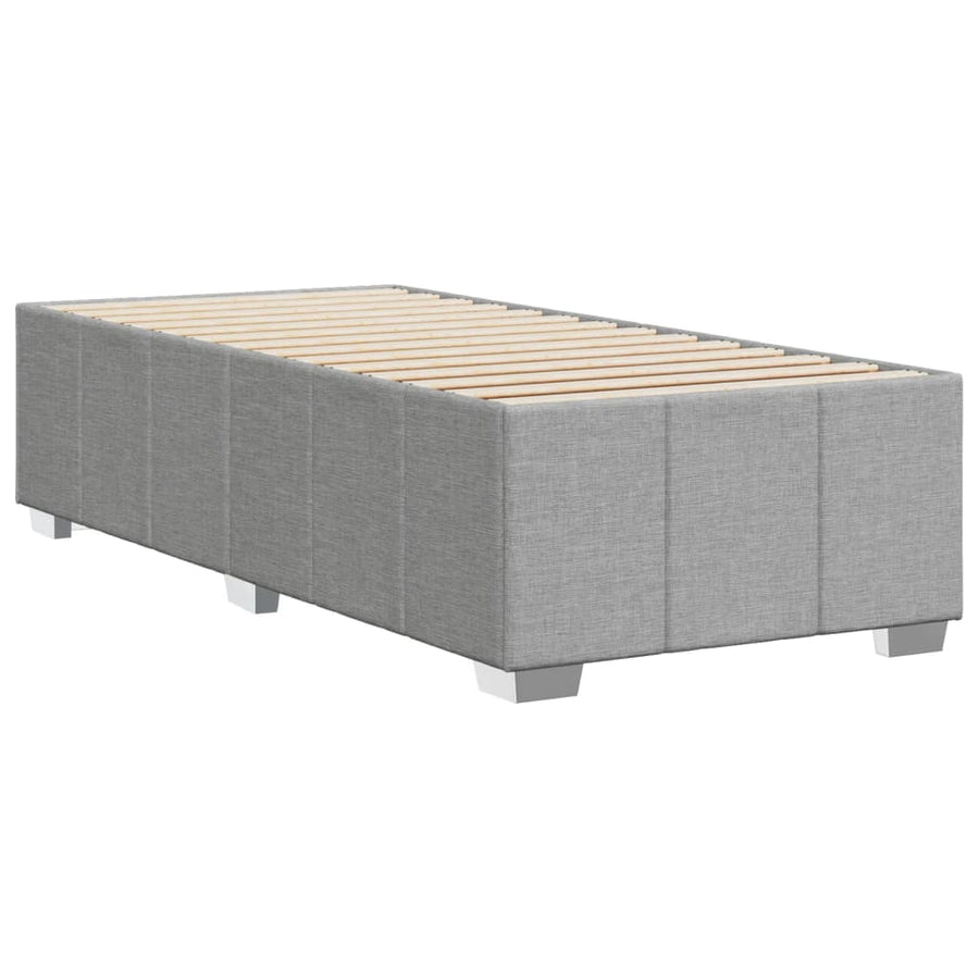 Bedframe stof lichtgrijs 90x200 cm