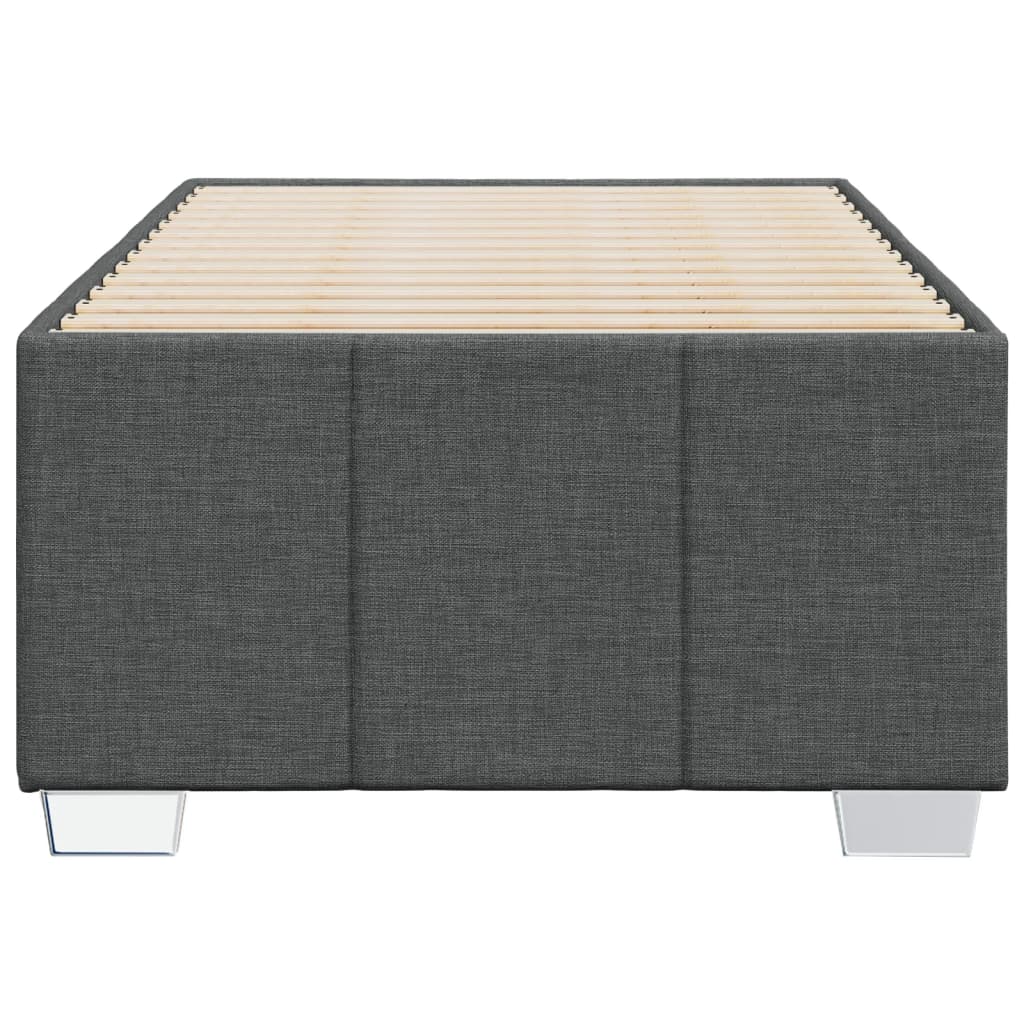 Bedframe stof donkergrijs 90x200 cm