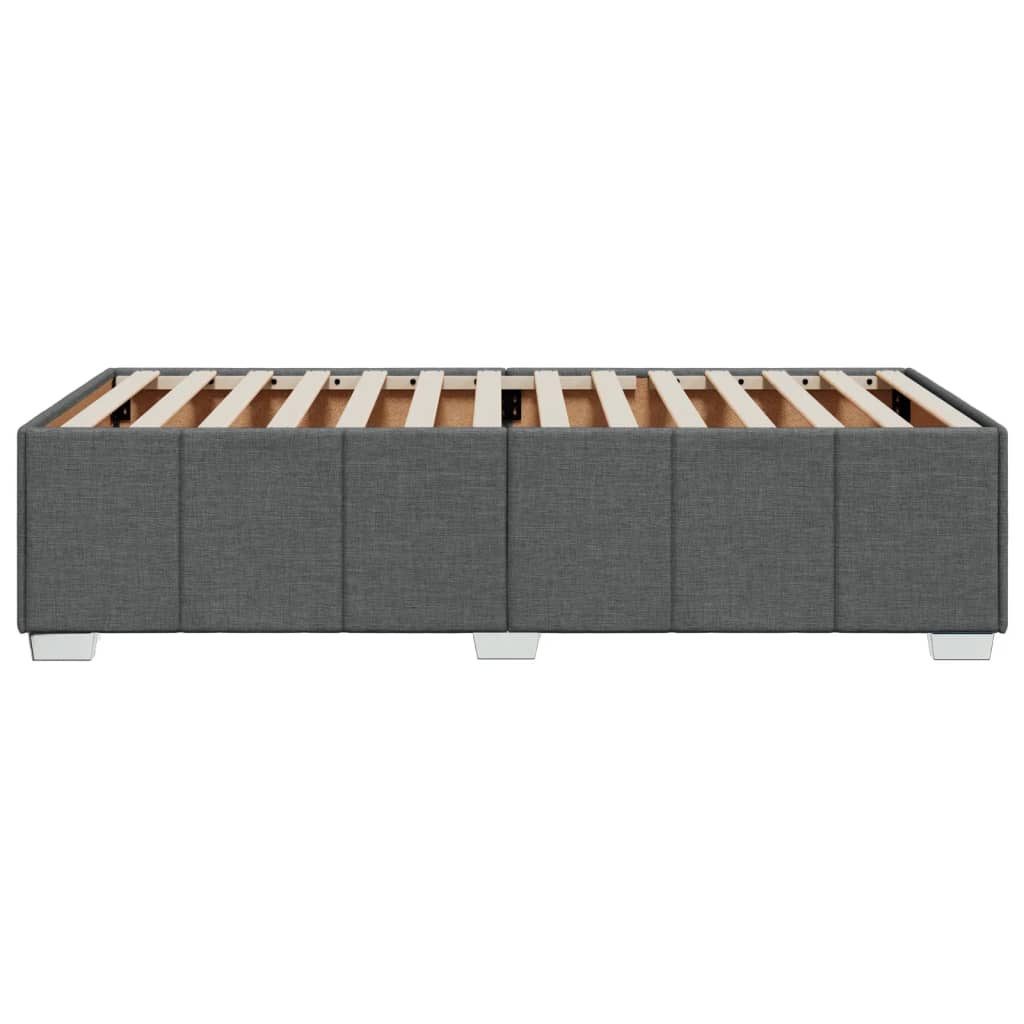 Bedframe stof donkergrijs 90x200 cm