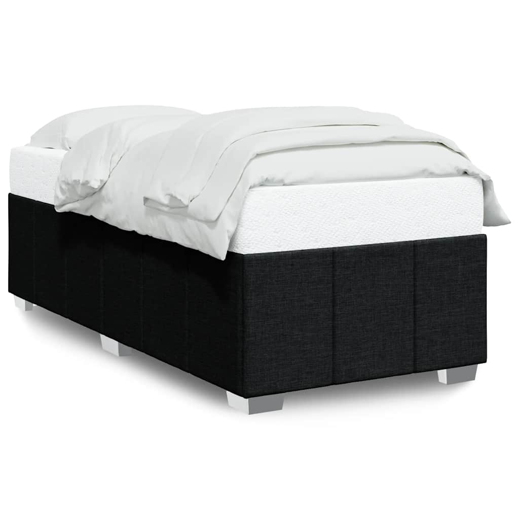 Bedframe Zonder Matras Stof 100 x 200 cm Zwart