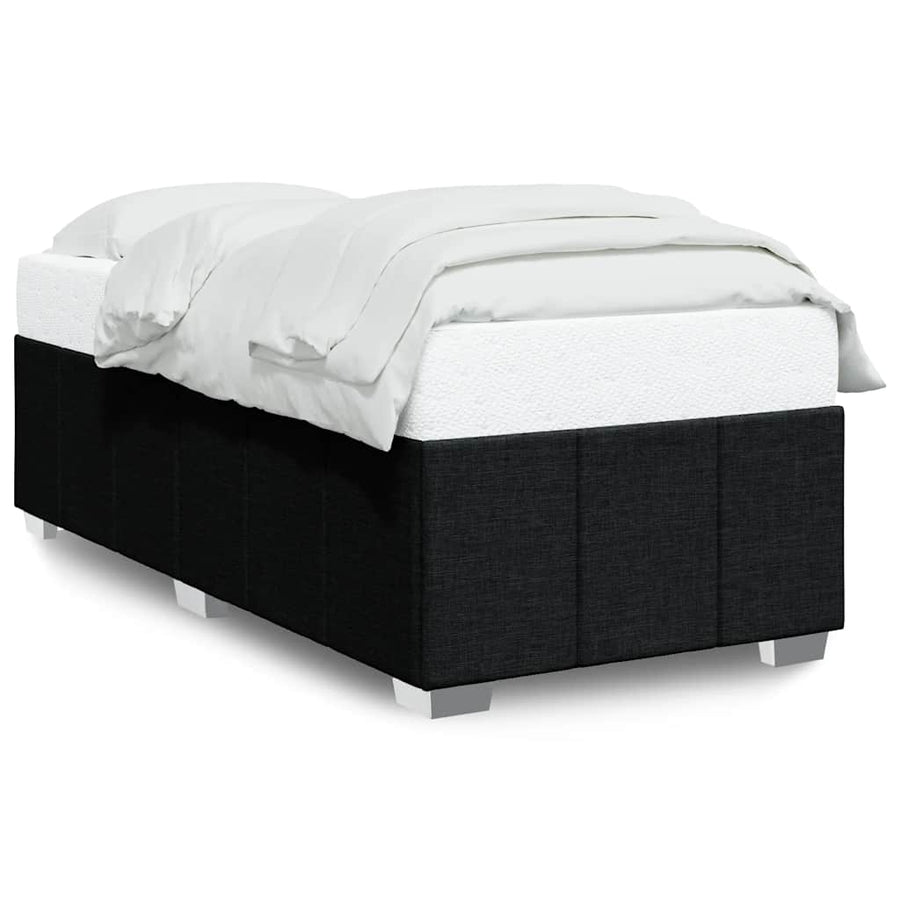 Bedframe Zonder Matras Stof 100 x 200 cm Zwart
