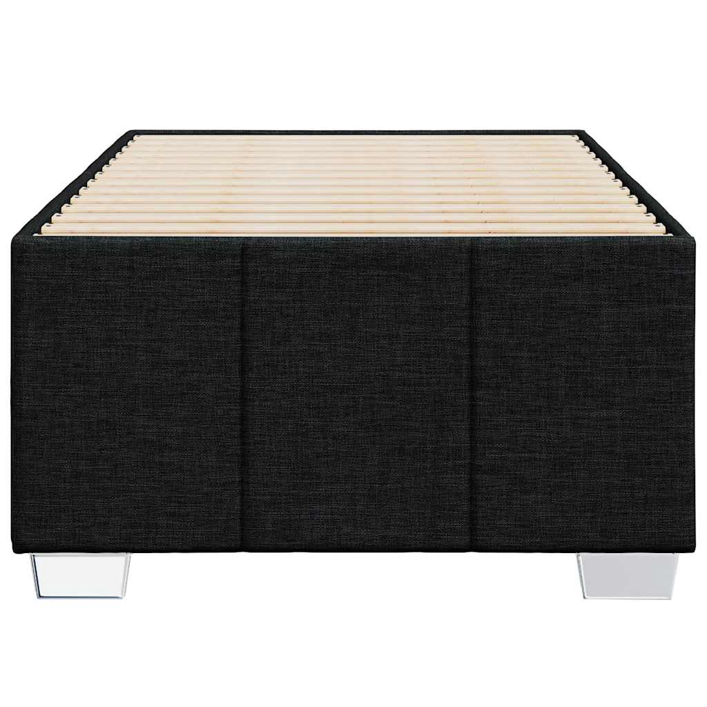 Bedframe Zonder Matras Stof 100 x 200 cm Zwart