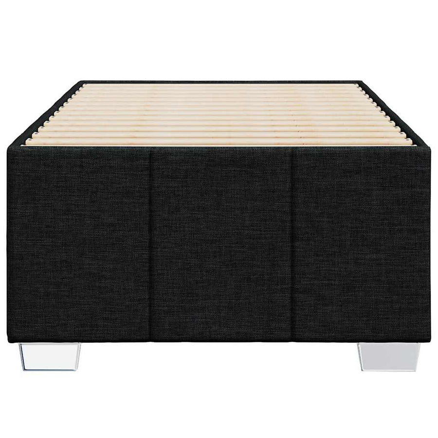 Bedframe Zonder Matras Stof 100 x 200 cm Zwart