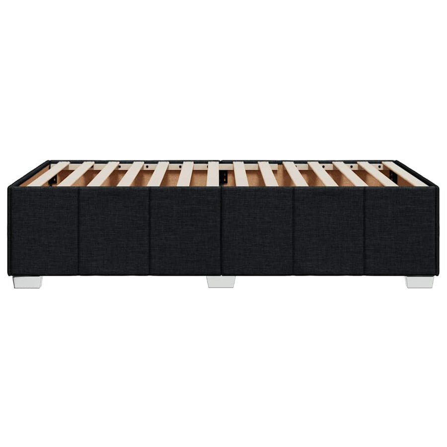 Bedframe Zonder Matras Stof 100 x 200 cm Zwart