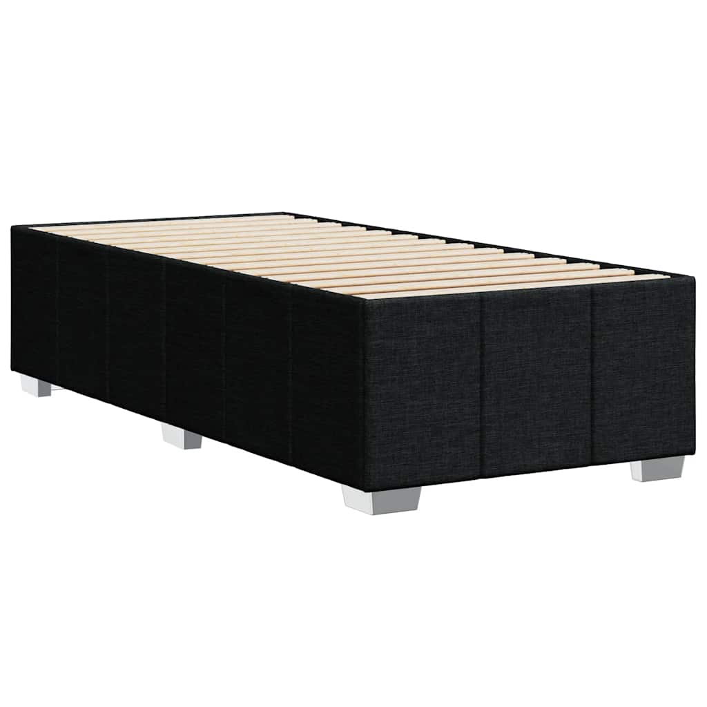 Bedframe Zonder Matras Stof 100 x 200 cm Zwart