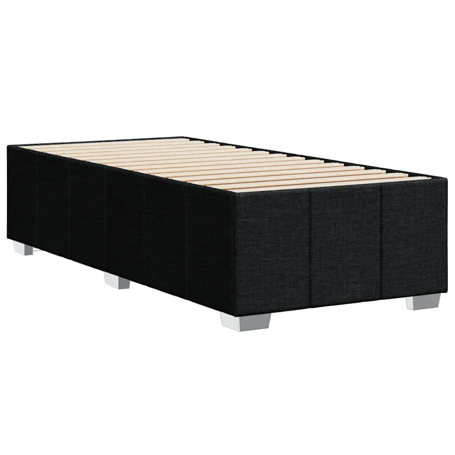 Bedframe Zonder Matras Stof 100 x 200 cm Zwart