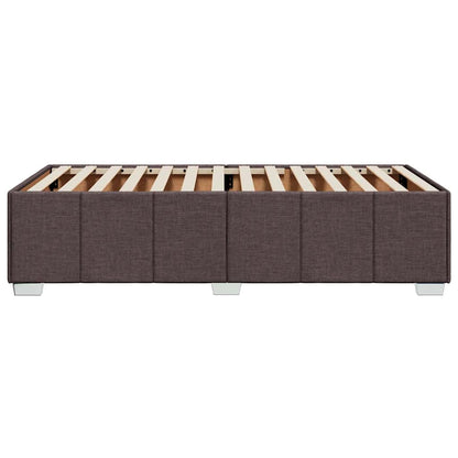 Bedframe zonder matras 100x200 cm stof donkerbruin
