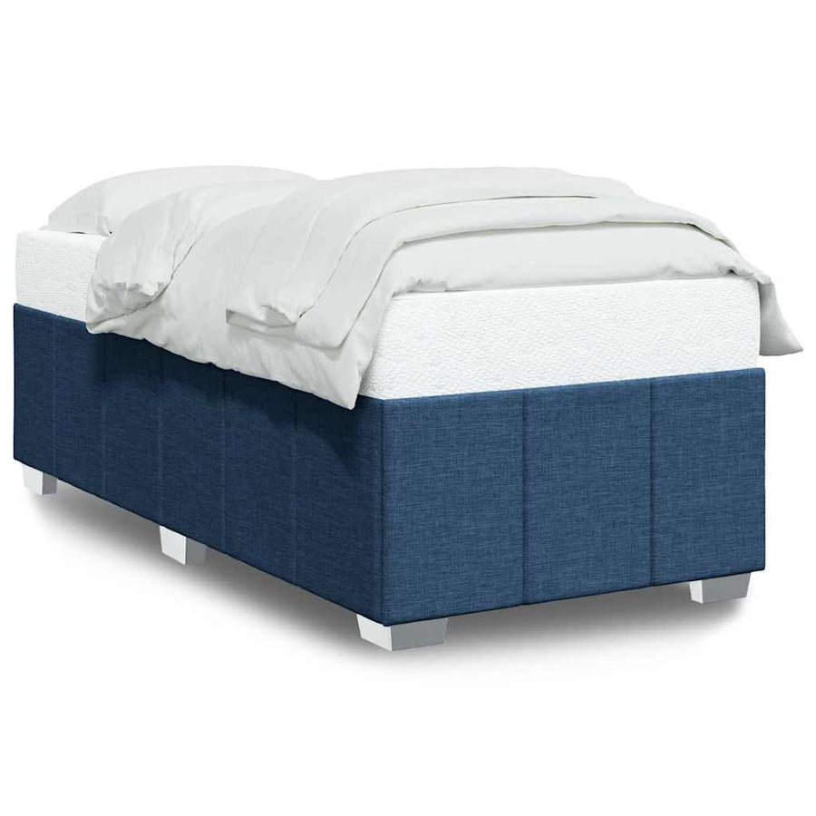 Bedframe Zonder Matras Stof 100 x 200 cm Blauw