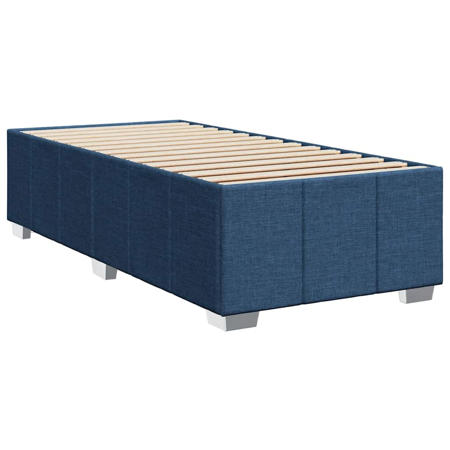 Bedframe Zonder Matras Stof 100 x 200 cm Blauw