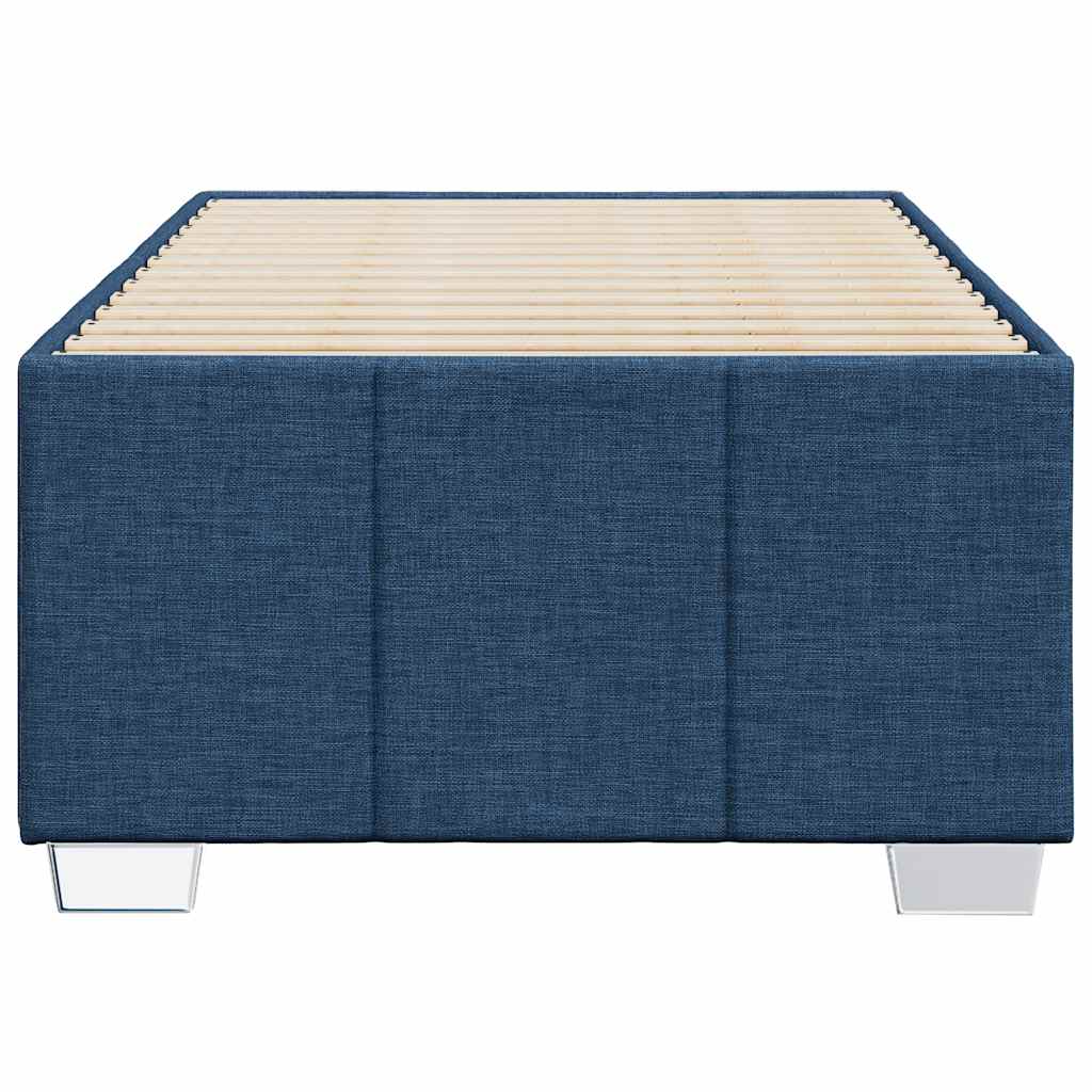 Bedframe Zonder Matras Stof 100 x 200 cm Blauw