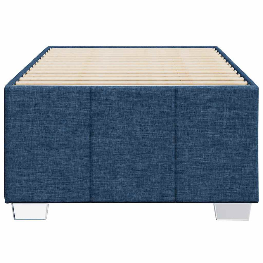 Bedframe Zonder Matras Stof 100 x 200 cm Blauw