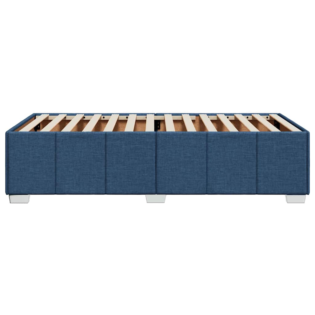 Bedframe Zonder Matras Stof 100 x 200 cm Blauw
