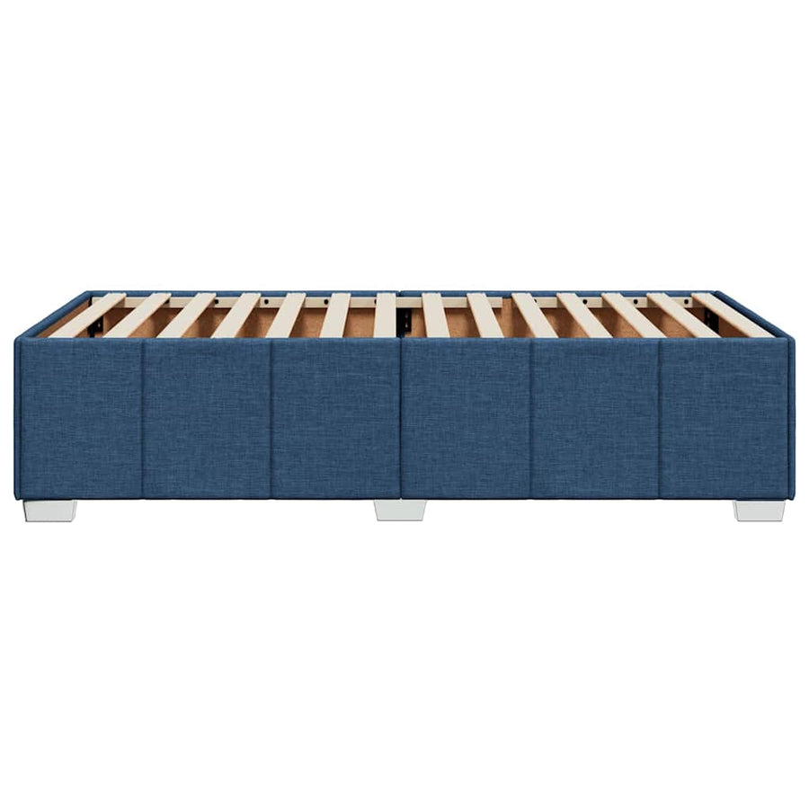 Bedframe Zonder Matras Stof 100 x 200 cm Blauw