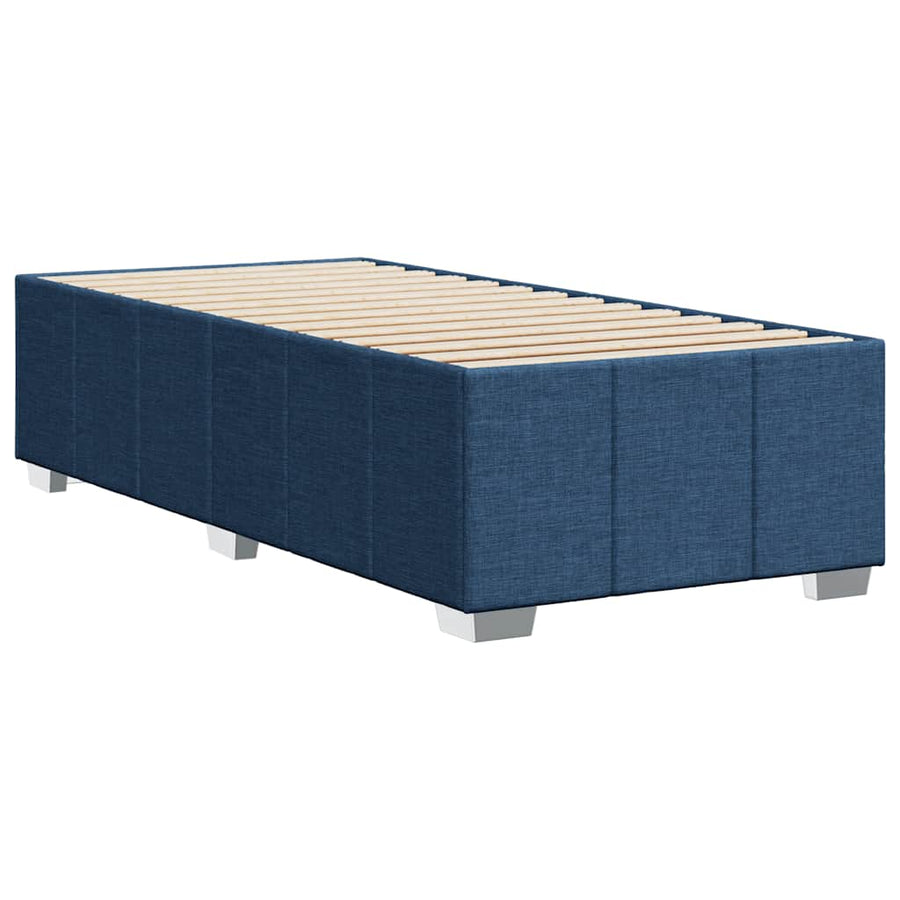 Bedframe Zonder Matras Stof 100 x 200 cm Blauw
