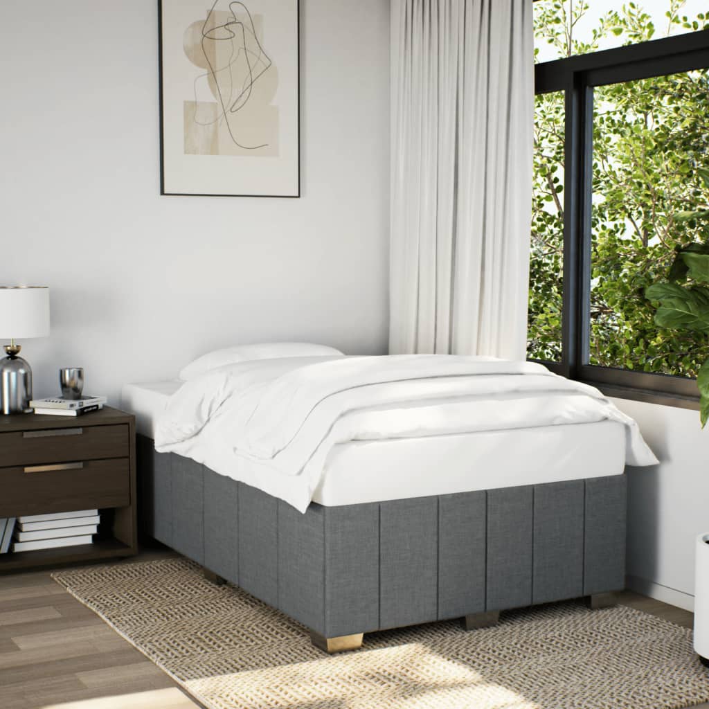 Bedframe zonder matras 120x190 cm stof donkergrijs