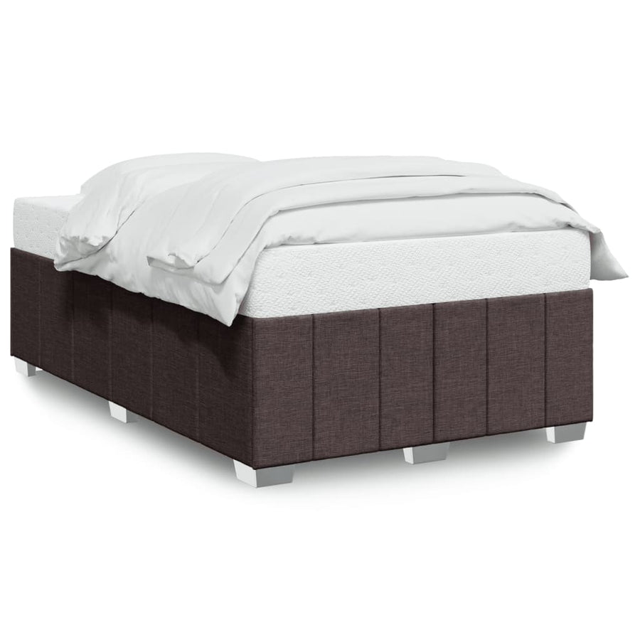 Bedframe zonder matras 120x190 cm stof donkerbruin