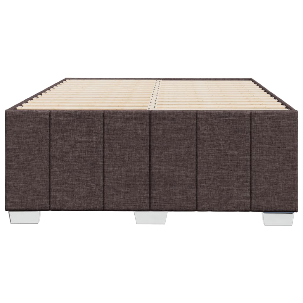 Bedframe zonder matras 120x190 cm stof donkerbruin