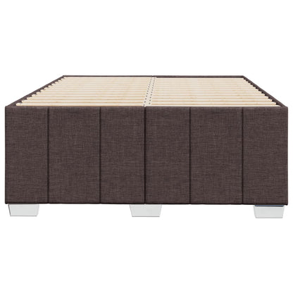 Bedframe zonder matras 120x190 cm stof donkerbruin