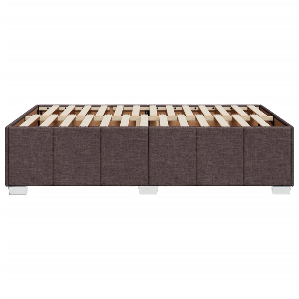 Bedframe zonder matras 120x190 cm stof donkerbruin