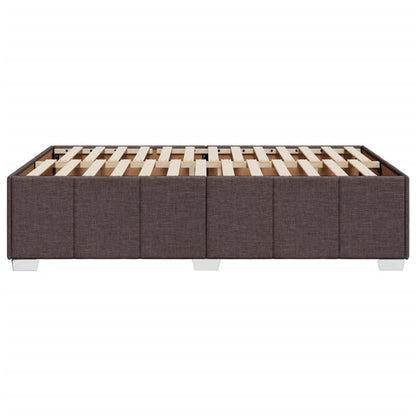 Bedframe zonder matras 120x190 cm stof donkerbruin
