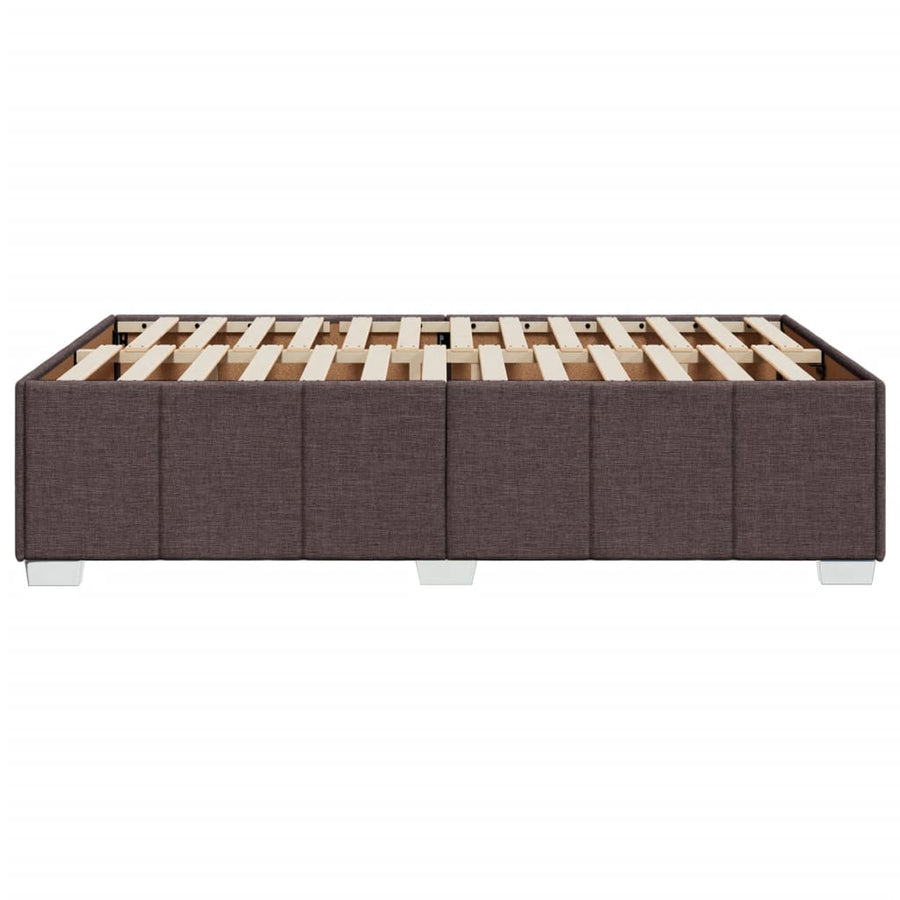 Bedframe zonder matras 120x190 cm stof donkerbruin