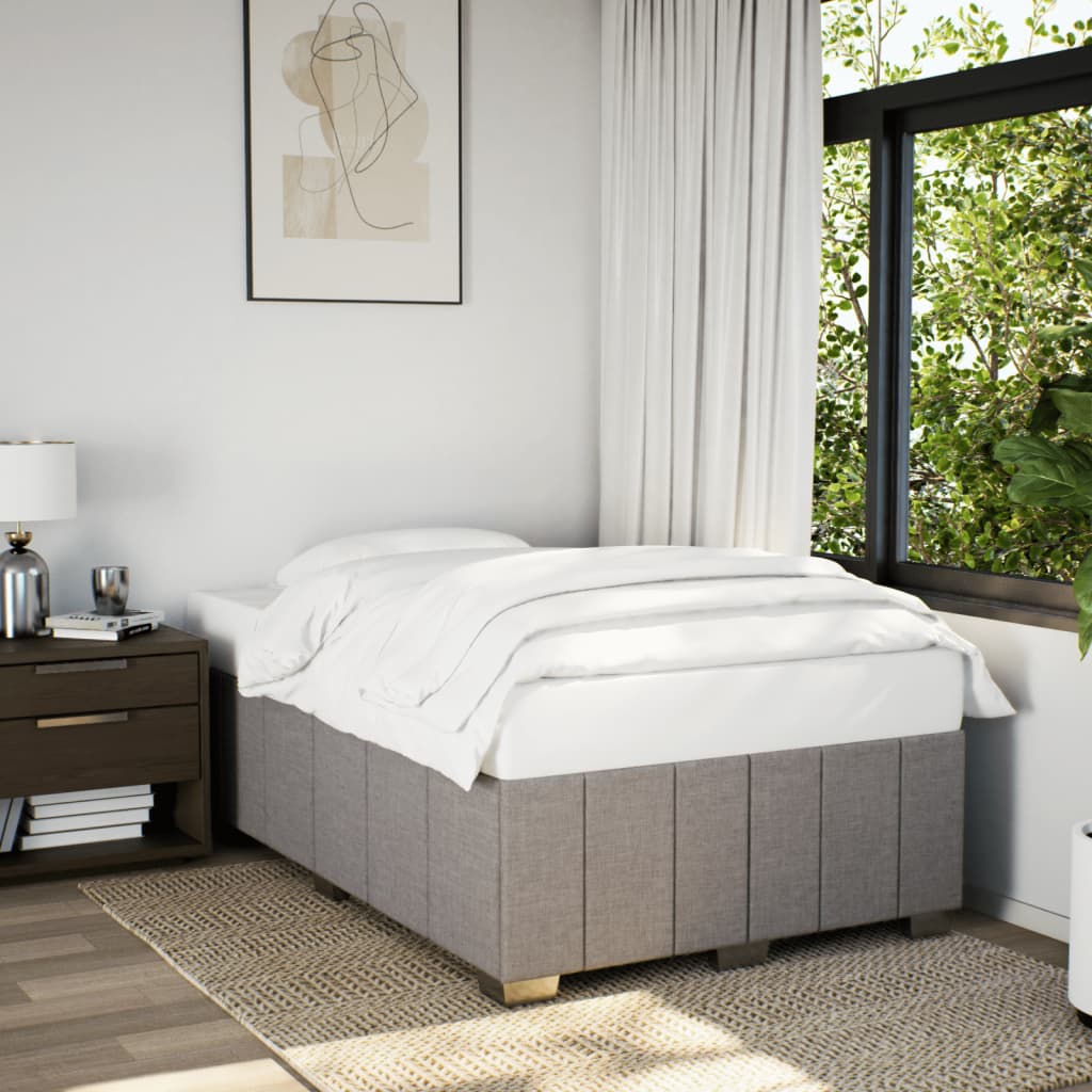 Bedframe stof taupe 120x190 cm