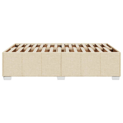 Bedframe zonder matras 120x190 cm stof crèmekleurig