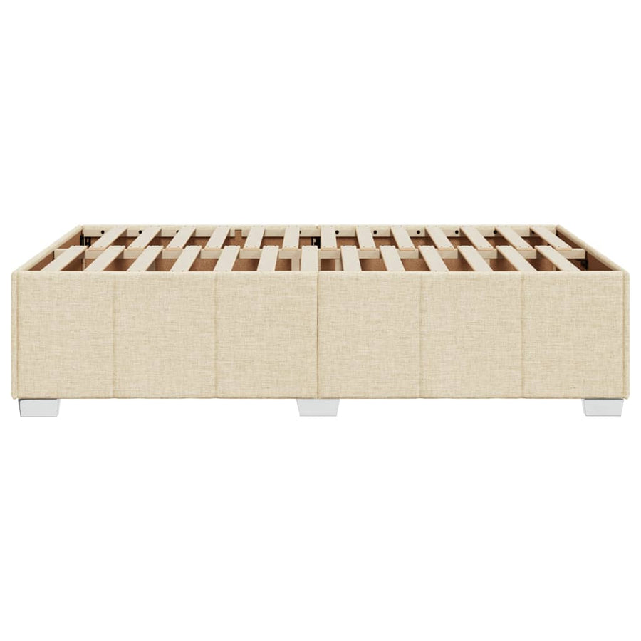 Bedframe zonder matras 120x190 cm stof crèmekleurig