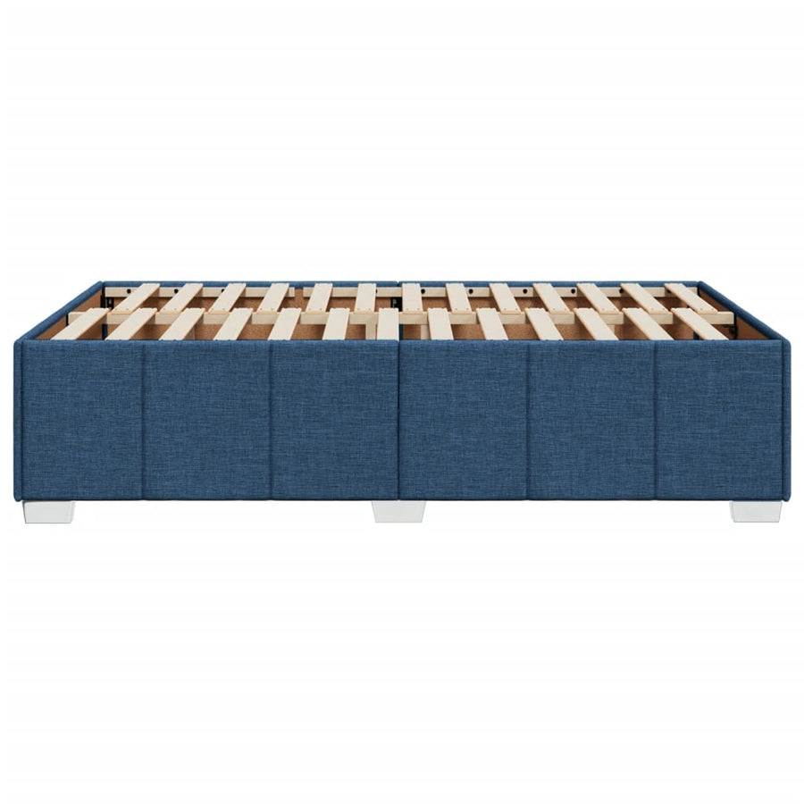 Bedframe stof blauw 120x190 cm