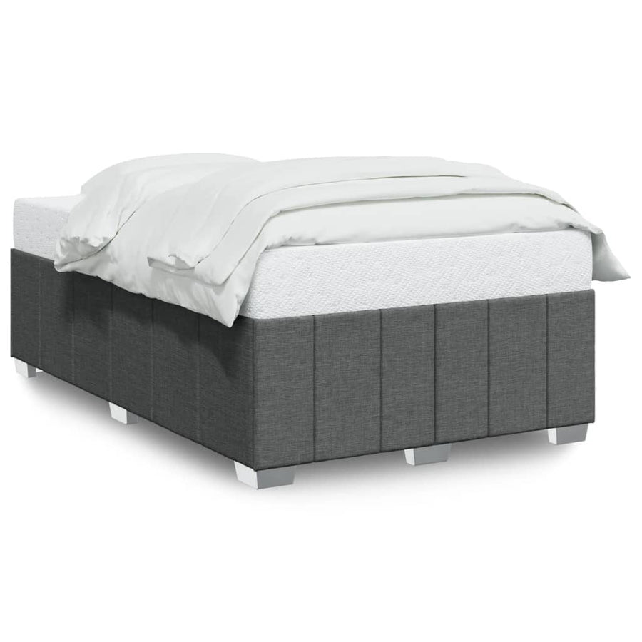 Bedframe zonder matras 120x200 cm stof donkergrijs