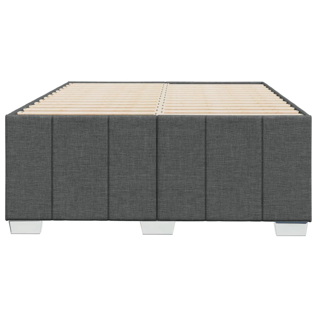 Bedframe zonder matras 120x200 cm stof donkergrijs