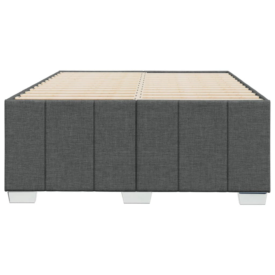 Bedframe zonder matras 120x200 cm stof donkergrijs
