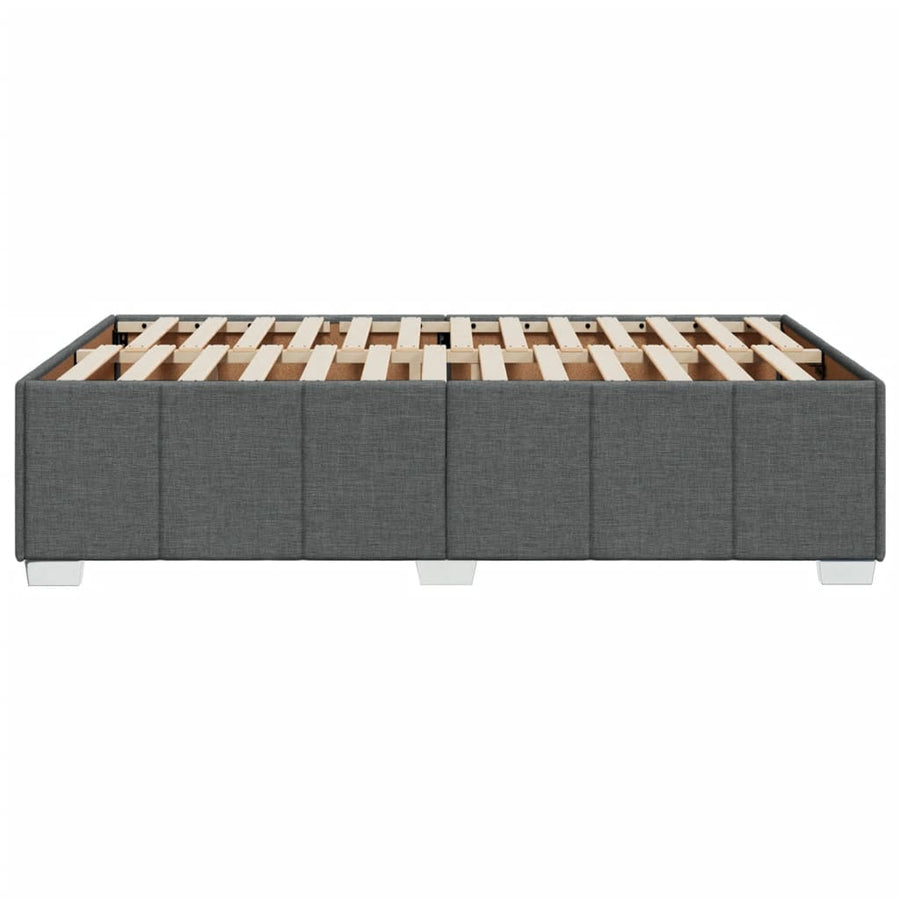 Bedframe zonder matras 120x200 cm stof donkergrijs
