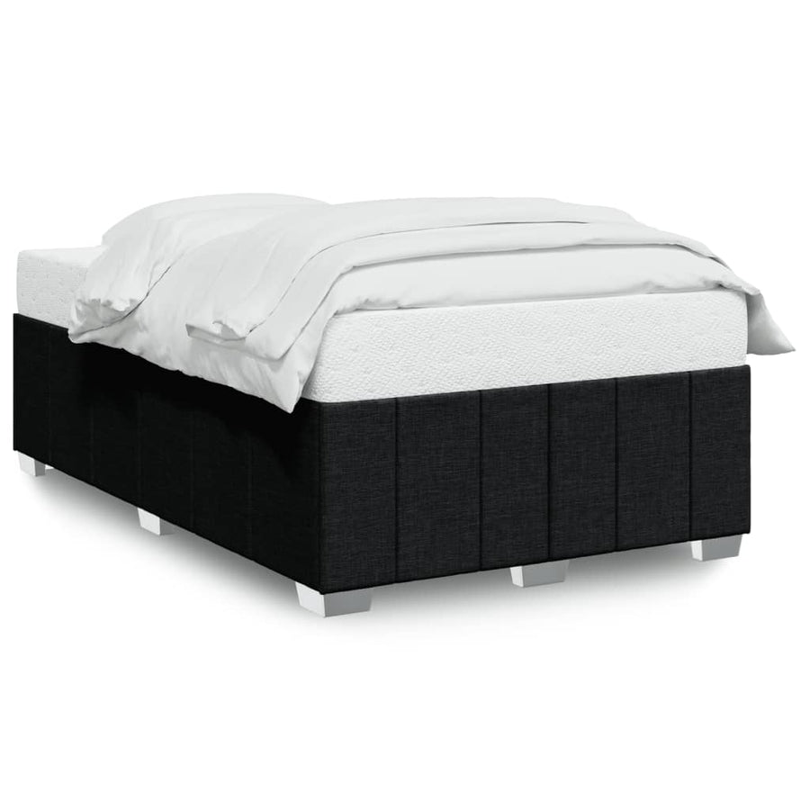 Bedframe stof zwart 120x200 cm