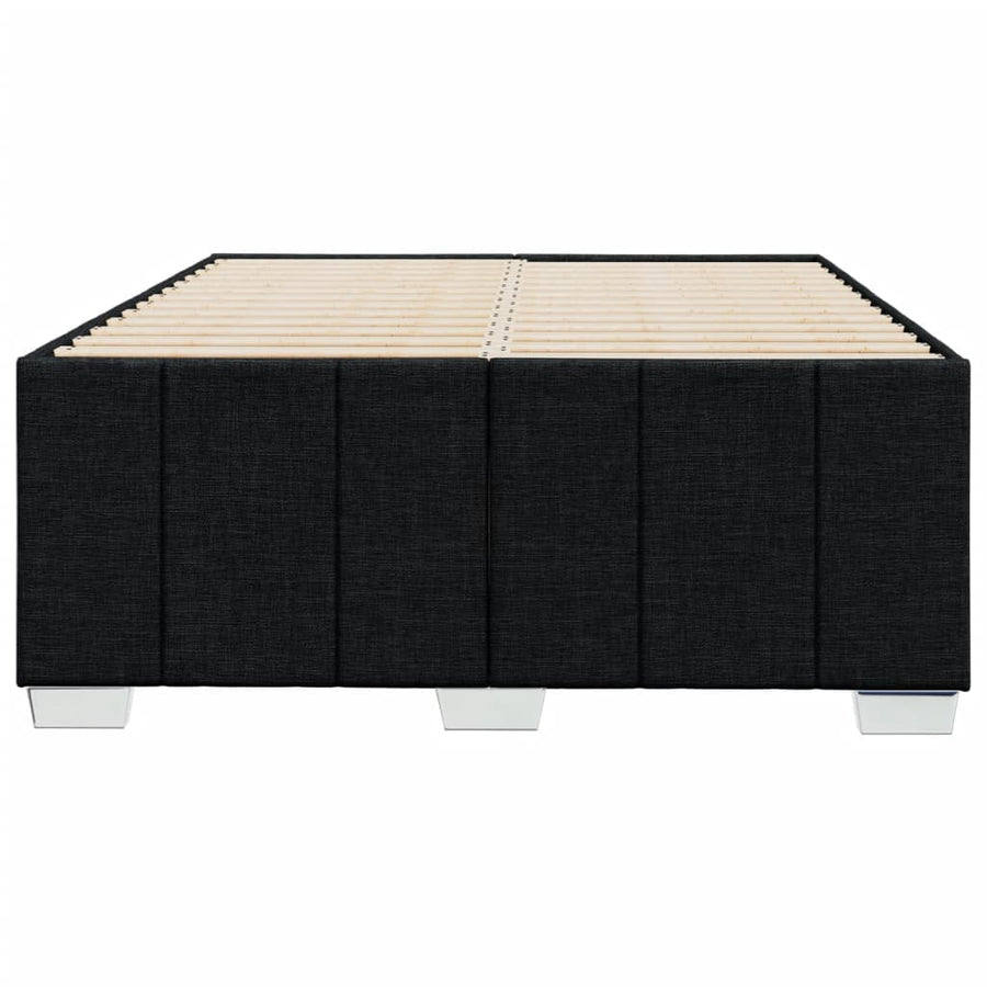Bedframe stof zwart 120x200 cm