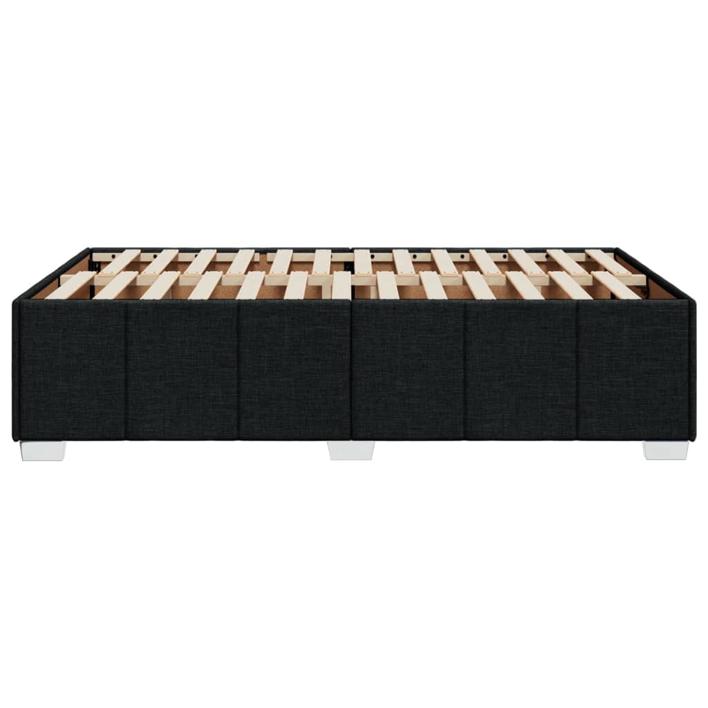 Bedframe stof zwart 120x200 cm