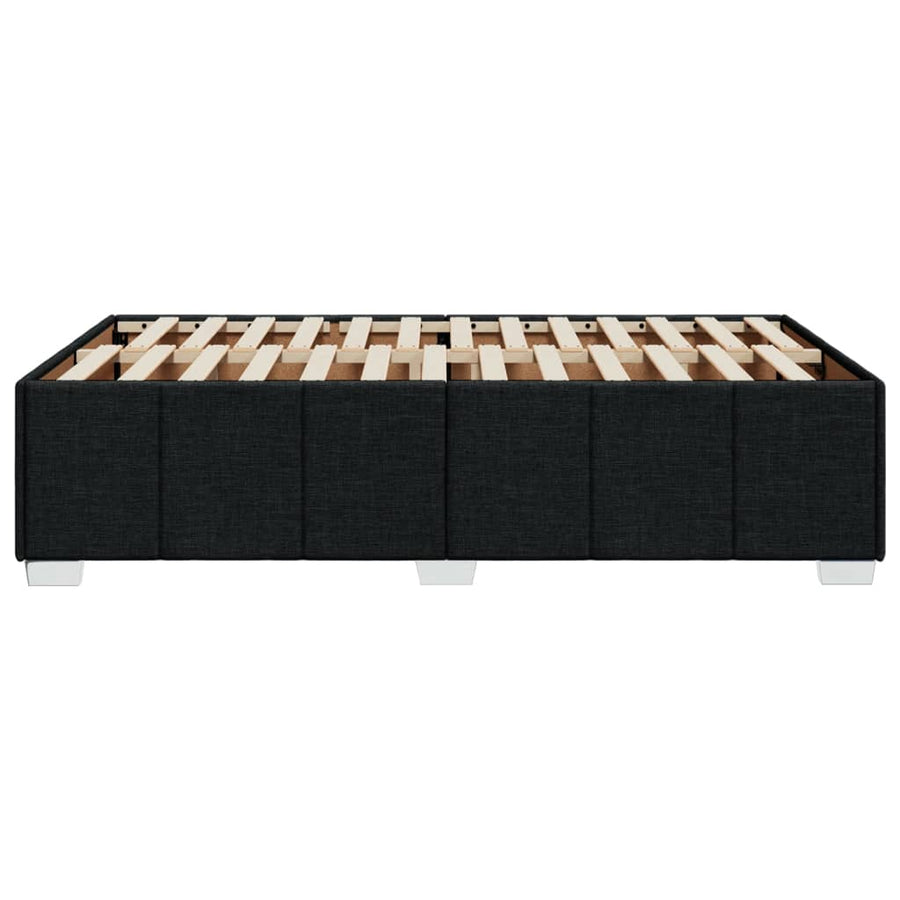Bedframe stof zwart 120x200 cm