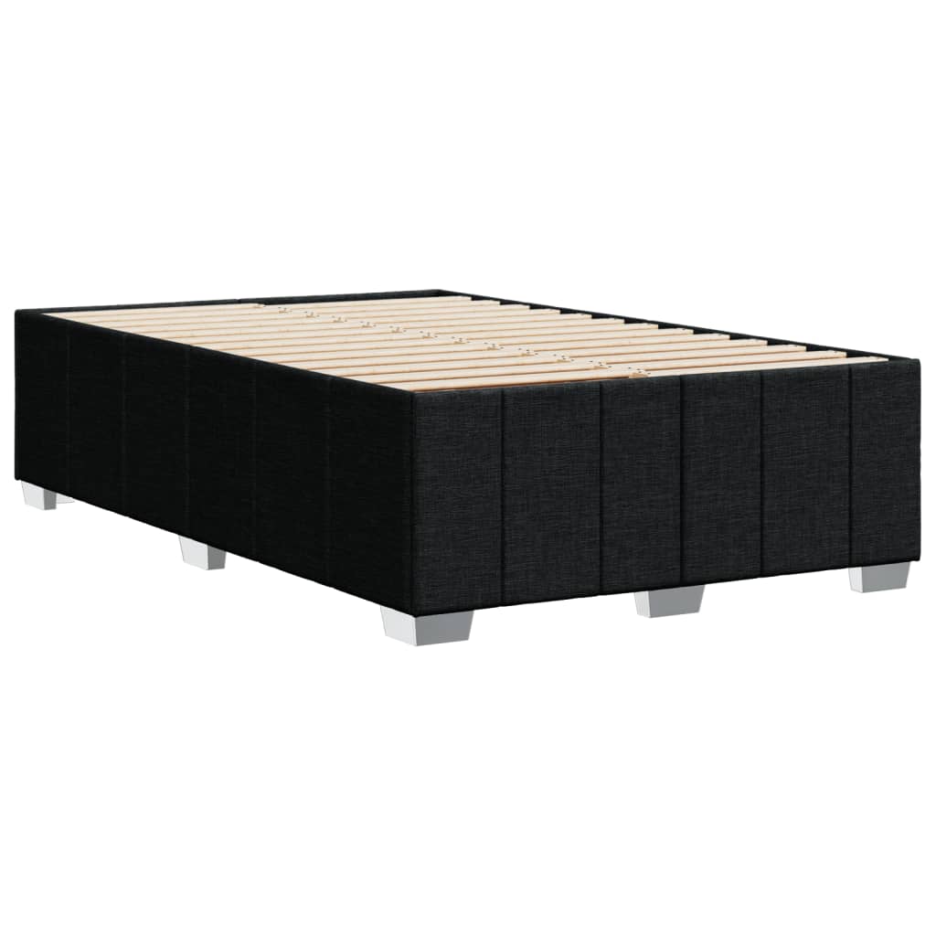 Bedframe stof zwart 120x200 cm