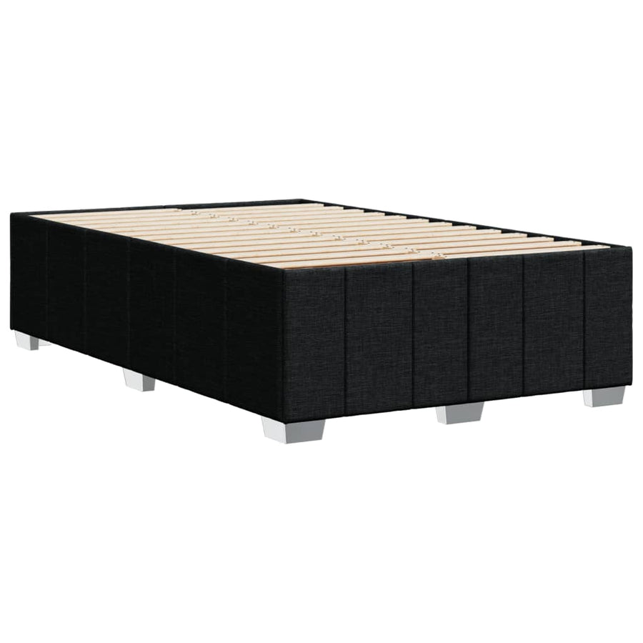 Bedframe stof zwart 120x200 cm